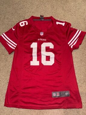 Nike Red San Francisco 49ers Joe Montana Football Jersey - White Numbers